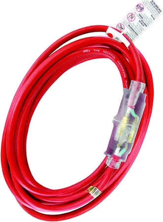 12/3 X 100' Single Tap Extension Cords - (RED)